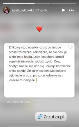 Synek Marty Chyczewskiej choruje na białaczkę