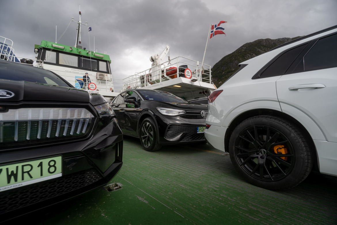 Elektrykami przez Norwegię - Skoda Enyaq iV, Volkswagen ID.5, Audi e-tron