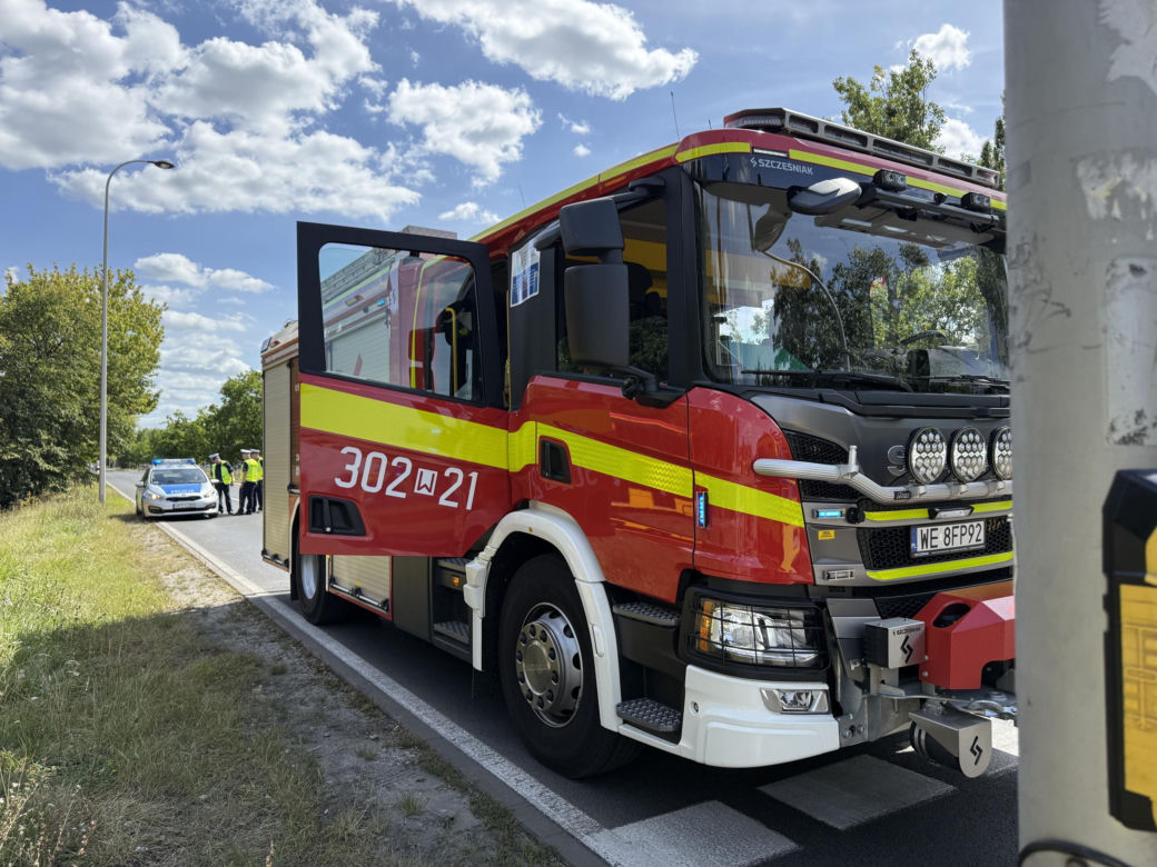 Kierowca Toyoty wjechał w pieszych na Bielanach. Cztery osoby trafiły do szpitala