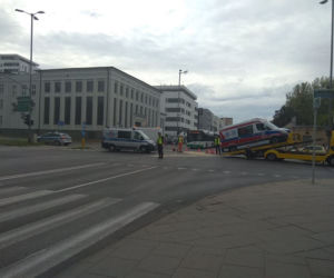 Kolizja na skrzyżowaniu Sczanieckiej i Emilii Plater