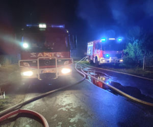 Pożar w Kłobuczynie na Dolnym Śląsku