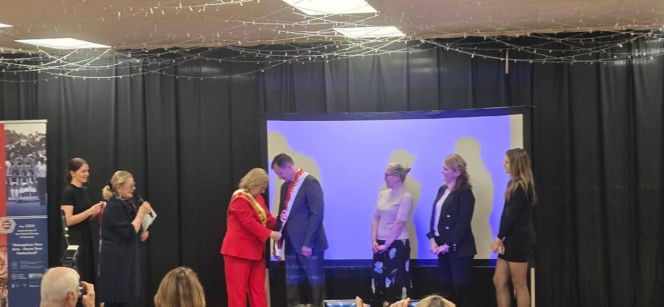 Szarfowanie marszałka PSD w Manville, NJ