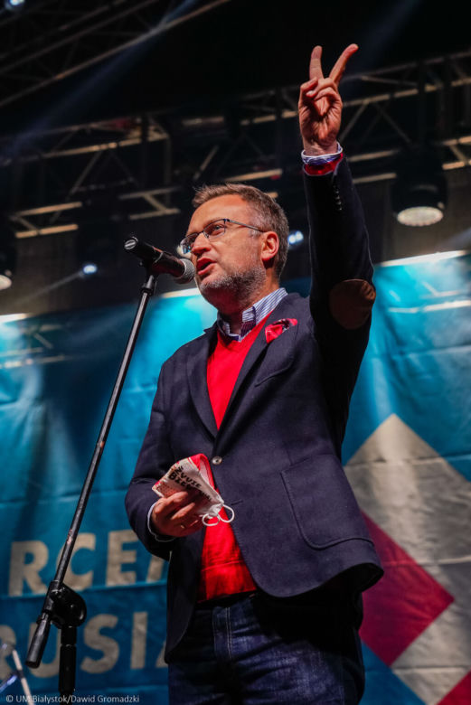 Sercem z Białorusią. Koncert pod teatrem w imię wolności i solidarności [ZDJĘCIA]