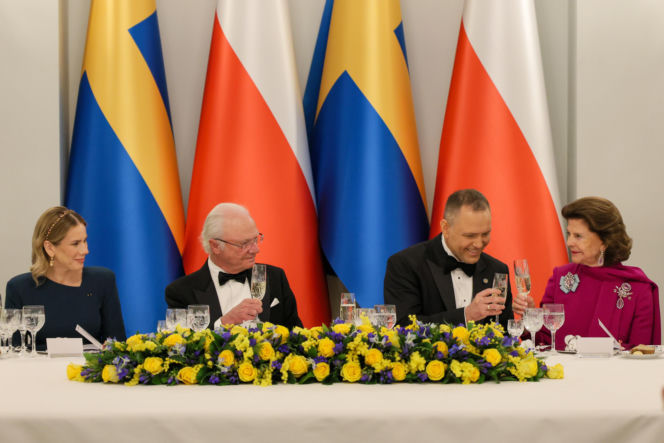 Marta Nawrocka, Karol Nawrocki, król Karol XVI Gustaw, królowa Sylwia