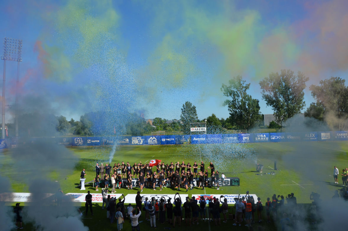 MKS Awenta Pogoń Siedlce po raz pierwszy w historii obroniła tytuł Mistrza Polski Ekstraligi Rugby!