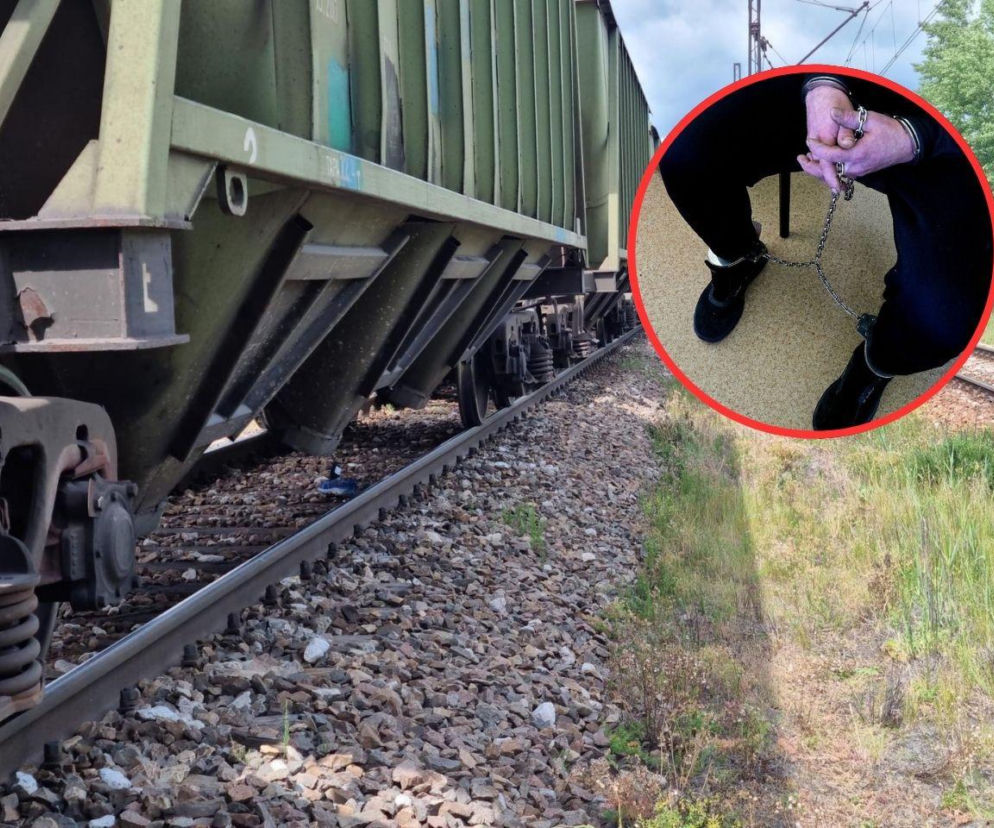Odczepił wagon, uszkadzał infrastrukturę kolejową. 40-latek zatrzymany
