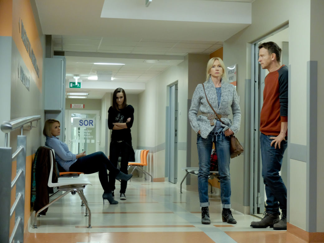 Pierwsza miłość. Marysia (Aneta Zając), Michał (Wojciech Błach), Ewa (Ewa Gawryluk), Melka (Ewa Jakubowicz)