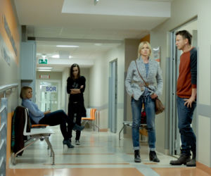 Pierwsza miłość. Marysia (Aneta Zając), Michał (Wojciech Błach), Ewa (Ewa Gawryluk), Melka (Ewa Jakubowicz)