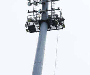 Wymiana oświetlenia na stadionie Smoczyka w Lesznie