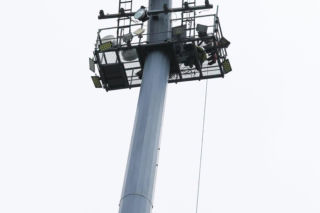 Wymiana oświetlenia na stadionie Smoczyka w Lesznie