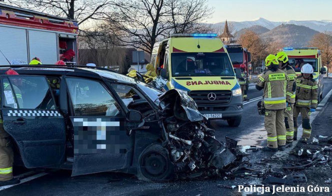 Wypadek na DK5. Osiem osób rannych