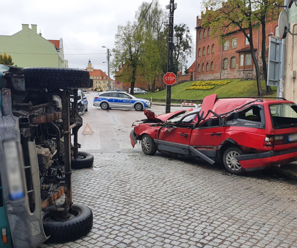 Groźny wypadek w Olsztynku