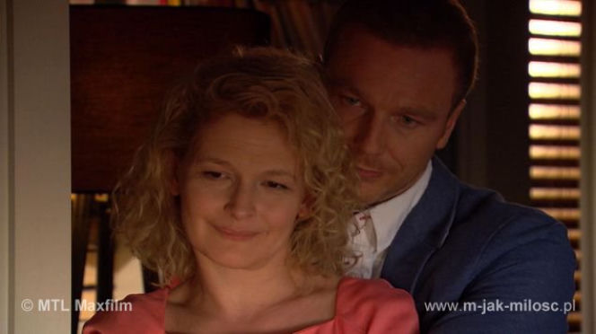 M jak miłość odc. 1005. Andrzej Budzyński (Krystian Wieczorek), Marta (Dominika Ostałowska)