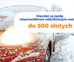 Najczęstsze błędy kierowców zimą. Za co grozi nam mandat?