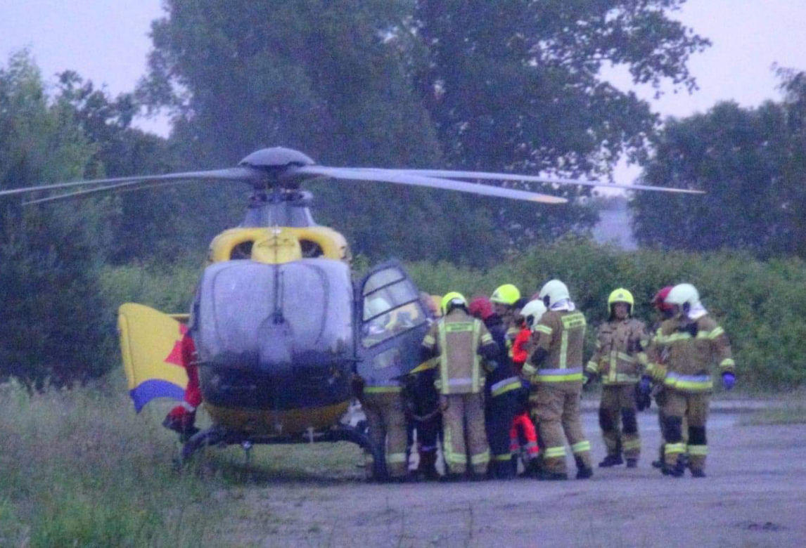 Dramatyczny wypadek w Starej Wsi. Motorowerzysta wymusił pierwszeństwo. Zmarł w szpitalu