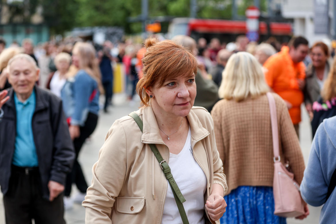 Potańcówka przed Teatrem Śląskim w Katowicach 