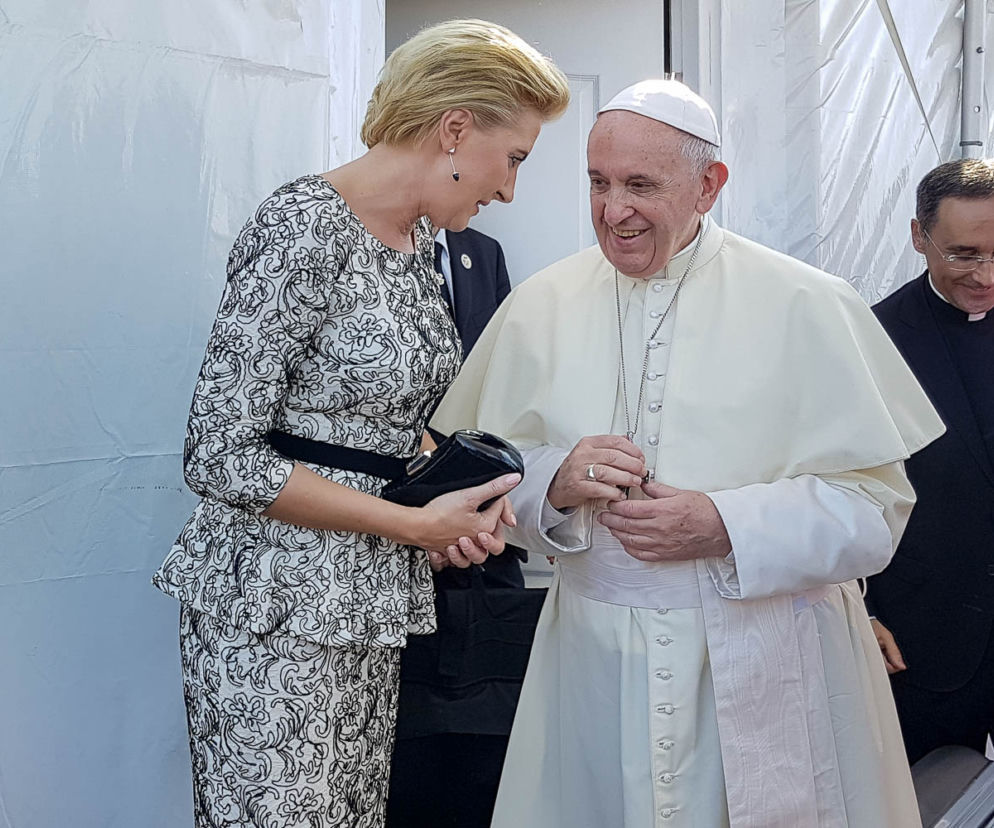 Agata Duda na Światowych Dniach Młodzieży z Papieżem Franciszkiem 