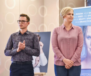 Otylia Jędrzejczak i Filip Chajzer w Toruniu. Tłumy na spotkaniu!