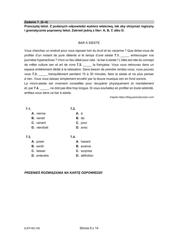 Matura 2022: francuski rozszerzony. Arkusze CKE, pytania, zadania, poziom rozszerzony 