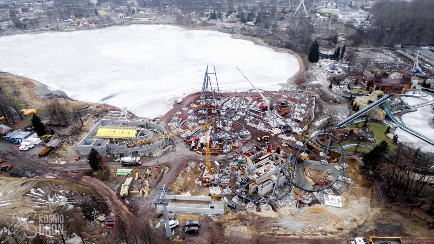 Chorzów: Tak powstaje rollercoaster Lech!
