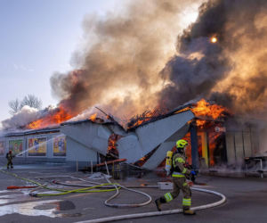 Spłonęła jedyna całodobowa Biedronka!