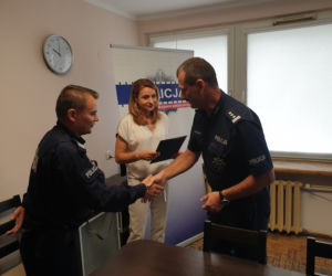 Uratowali życie kobiecie. Podziękował im szef policji z Włocławka