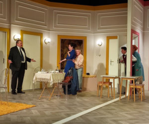 Spektakl Prezent urodzinowy w Teatrze Żeromskiego w Kielcach - próba