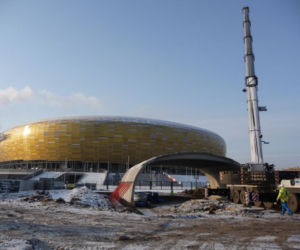 Tunel do stadionu PGE arena Gdańsk - budowa 