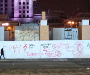 Strajk Kobiet. Pomazane centrum Warszawy