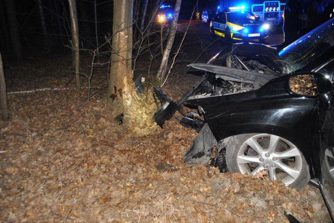 Dzik wybiegł na drogę prosto przed maskę Lexusa. Nie żyje 64-latek