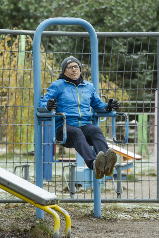 Kwiatkowski pakuje na mrozie