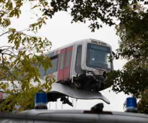 Wypadek pociągu metra w Spijkenisse pod Rotterdamem