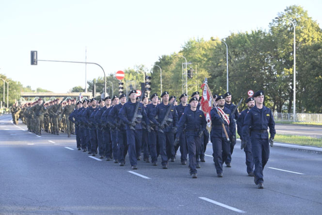 Próba generalna defilady wojskowej w Warszawie