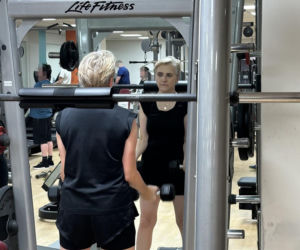 Joanna Scheuring-Wielgus na siłowni