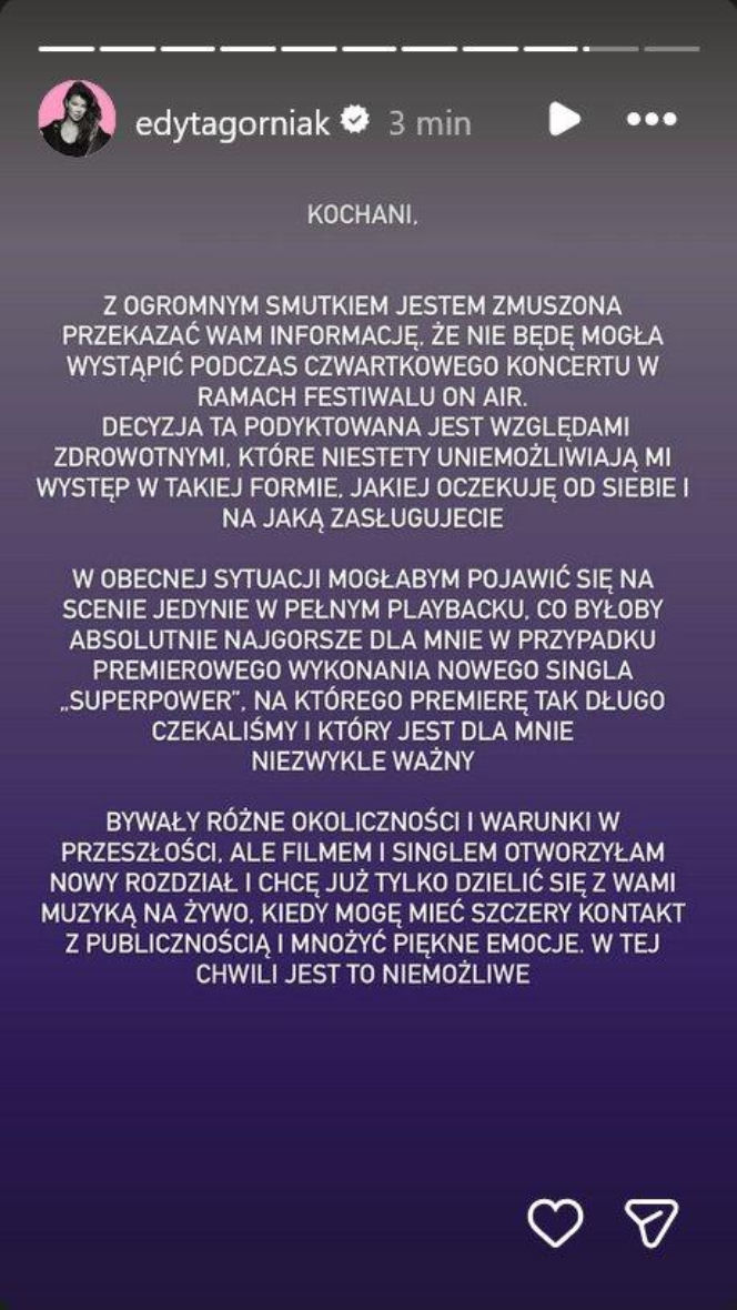 Edyta Górniak ujawnia przerażające informacje o stanie zdrowia. Ujawniła prawdę o swoim zdrowiu