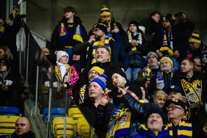 Arka Gdynia - Lechia Gdańsk: Zdjęcia kibiców z derbów Trójmiasta w ramach 23. kolejki PKO BP Ekstraklasy