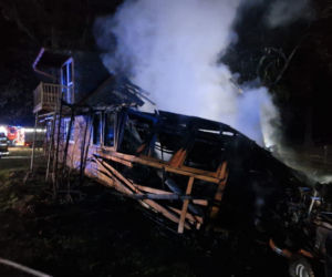 Pożar domu w Tarczku