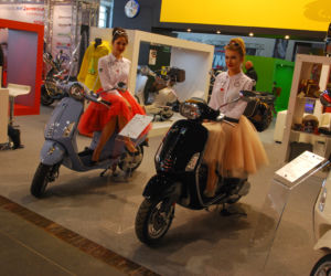 Skutery Vespa na Targach Poznań Motor Show 2017