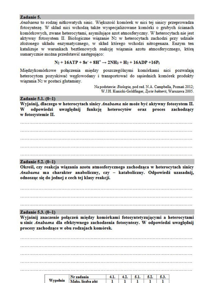 Matura 2017 biologia