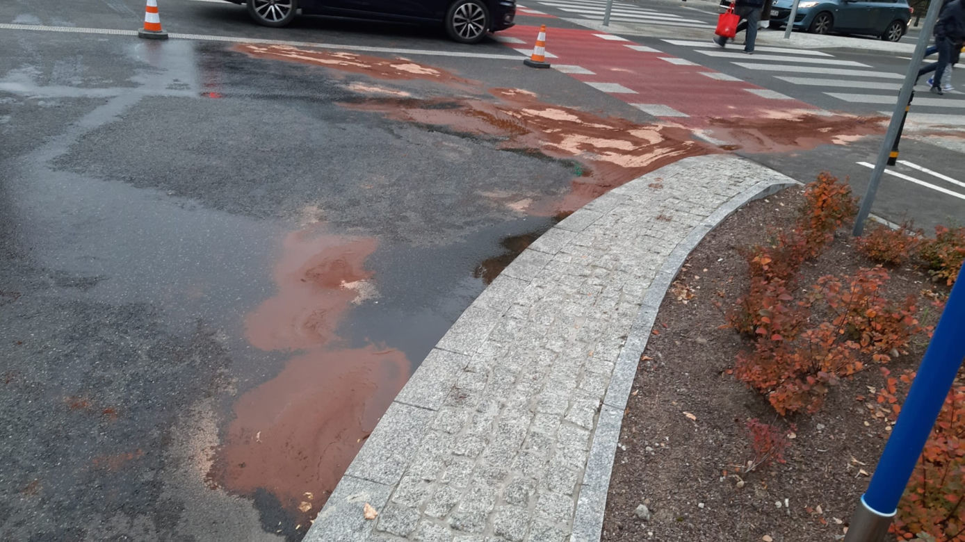 Panika w autobusie. Jedna osoba zabrana do szpitala