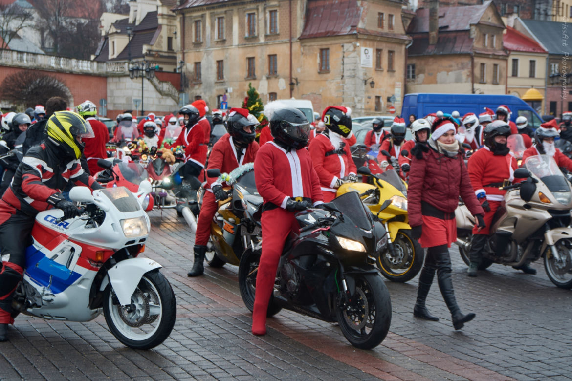 MotoMikołaje na ulicach Lublina! Odwiedzili dzieci w szpitalach