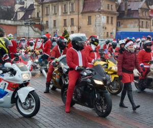 MotoMikołaje na ulicach Lublina! Odwiedzili dzieci w szpitalach