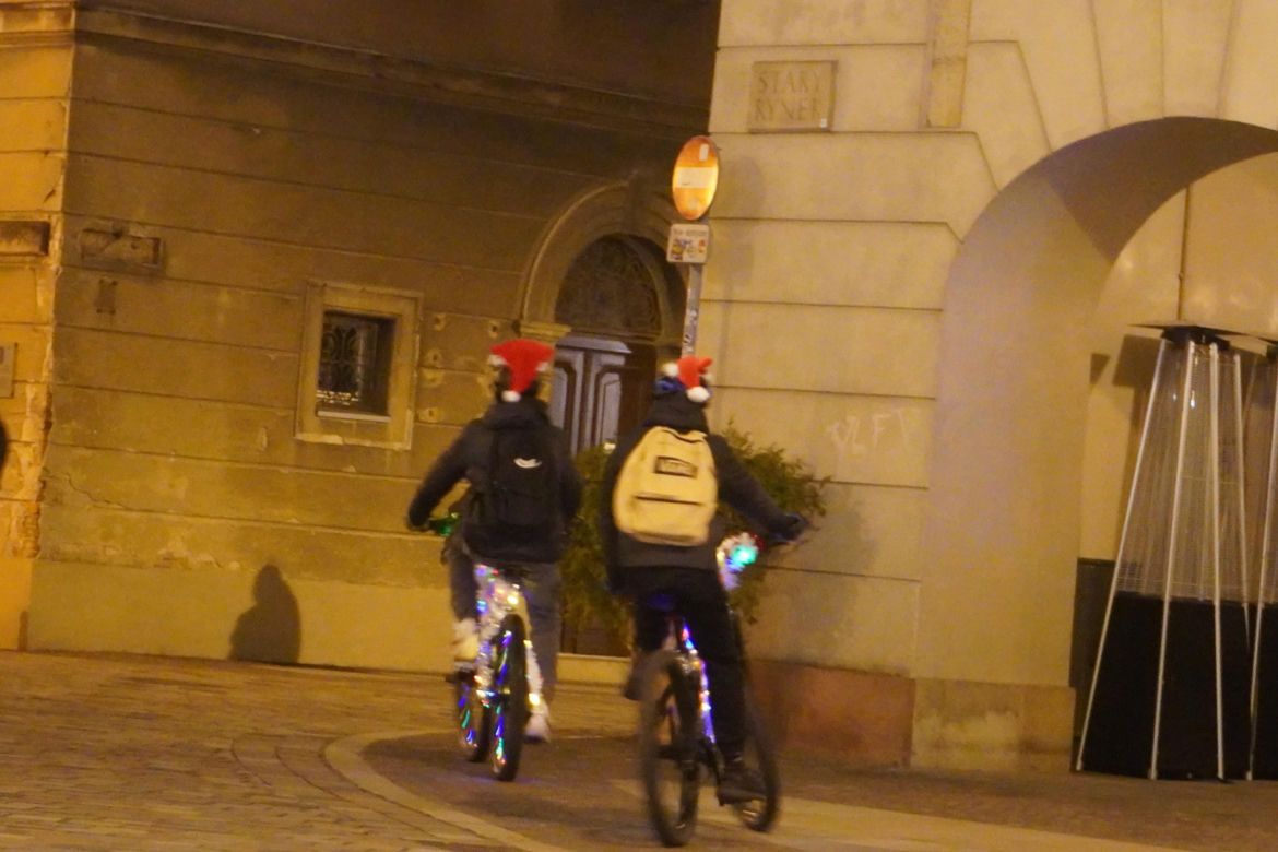 Poznań na wieczór przed Wigilią