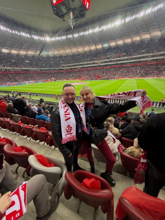 Znane osoby na meczu Polska - Albania w barażach o awans na Mistrzostwa Świata. Zobacz zdjęcia