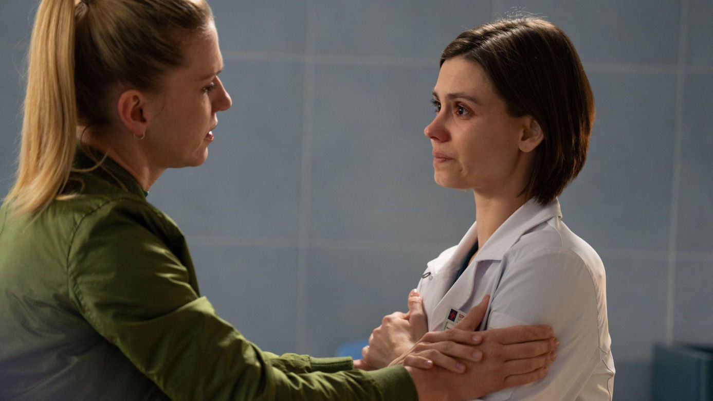 Na dobre i na złe odc. 998. Blanka (Pola Gonciarz), Dorota Kowal (Magdalena Wróbel)