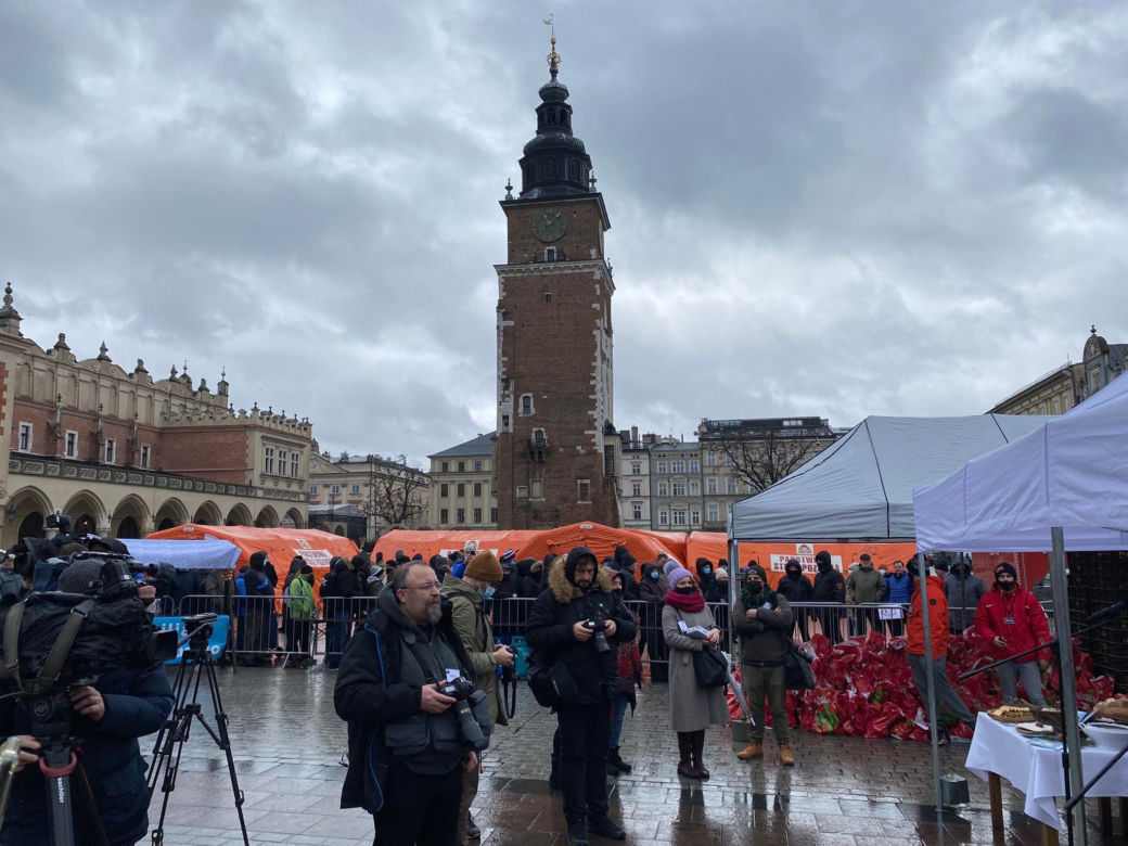Wigilia dla bezdomnych i potrzebujących w Krakowie