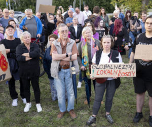 Protest w Piasecznie przeciwko Data Center