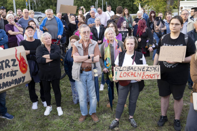 Protest w Piasecznie przeciwko Data Center