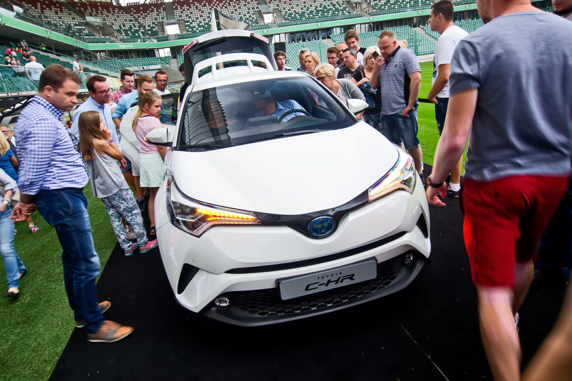 Toyota C-HR, prezentacja Stadion Legii