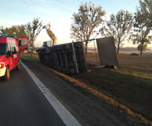 Wypadek w Mlecznej na drodze krajowej 8 